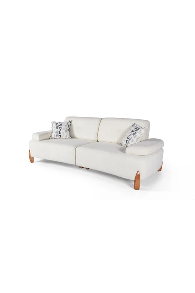 Perla Sofa   LİNDA YATAKLI KANEPE KREM - Resim 7
