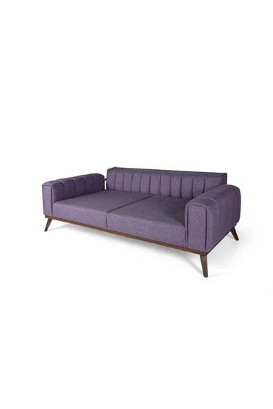 Perla Sofa   VELAR YATAKLI KANEPE KETEN MOR - Resim 4
