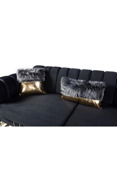 Perla Sofa   VALES KOLTUK TAKIMI ANTRASİT - Resim 5