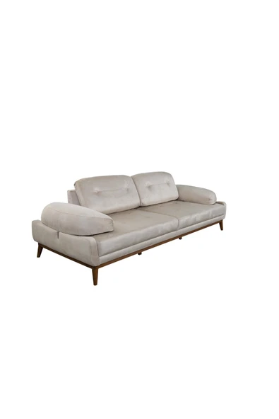 Perla Sofa   Nelson Üçlü Koltuk Babyface Krem - Resim 3
