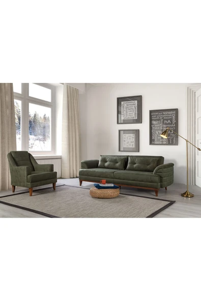 Perla Sofa   Madrid Koltuk Takımı Bora Yeşil ürün görseli 1