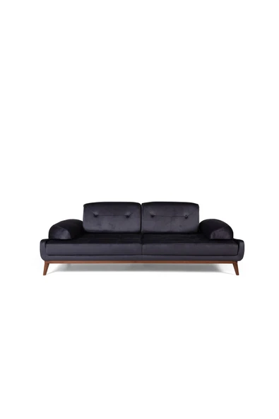 Perla Sofa   Nelson Üçlü Koltuk Babyface Antrasit - Resim 2