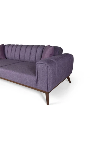 Perla Sofa   VELAR YATAKLI KANEPE KETEN MOR - Resim 6