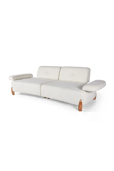 Perla Sofa   LİNDA YATAKLI KANEPE KREM - Resim 3