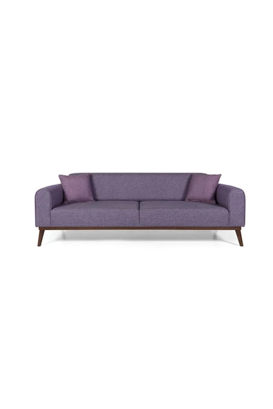 Perla Sofa   SENECA YATAKLI KANEPE KETEN MOR - Resim 3