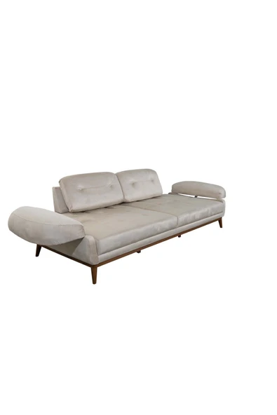 Perla Sofa   Nelson Üçlü Koltuk Babyface Krem - Resim 5