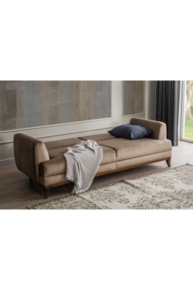 Perla Sofa   PARİS YATAKLI KANEPE VİZON - Resim 3