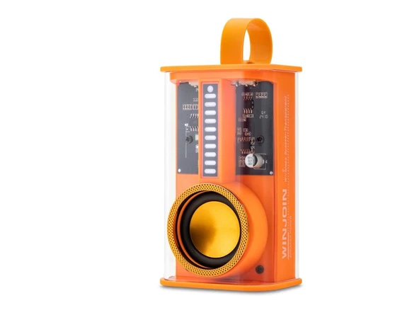 Hadron  K07PRO Turuncu Bluetooth Speaker 5W 102-61-47MM ürün görseli 1