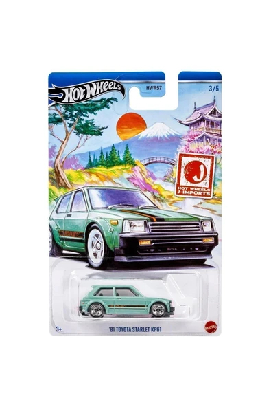 Hot Wheels Temalı J-Imports '81 Toyota Starlet KP61 GDG44 HRT02 ürün görseli 1