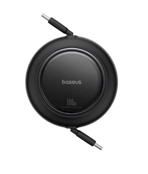Baseus P10364501211-00 Free2Pull Makaralı Şarj Kablosu USB-C-Lightning 20W 1m. - Beyaz ürün görseli 1
