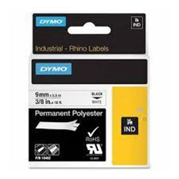 Dymo 1868704 XTL Laminetel 21 x 21 Beyaz-Siyah 250 Etiket ürün görseli 1