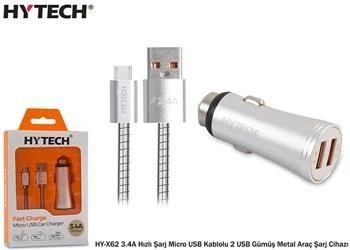 Hytech HY-X62 3.4A Hızlı Şarj Micro USB Kablolu 2 - Resim 2