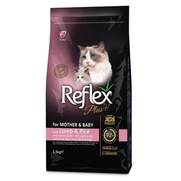 Reflex Plus Kuzu Etli Açık Anne ve Yavru Kedi Maması 1 Kg ürün görseli 1