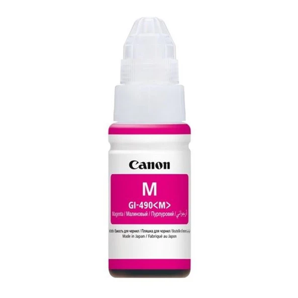 Canon GI-490M Magenta Kırmızı Şişe Mürekkep G1411-2411-3411-4411 ürün görseli 1