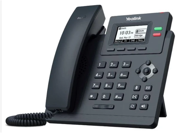 Yealink T31P IP Telefon PoE Destekli Adaptör Dahil ürün görseli 1