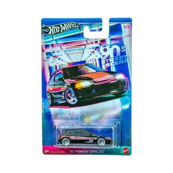 Hot Wheels  90's Street Scene '92 Honda Civic EG GDG44 JCB56 ürün görseli 1