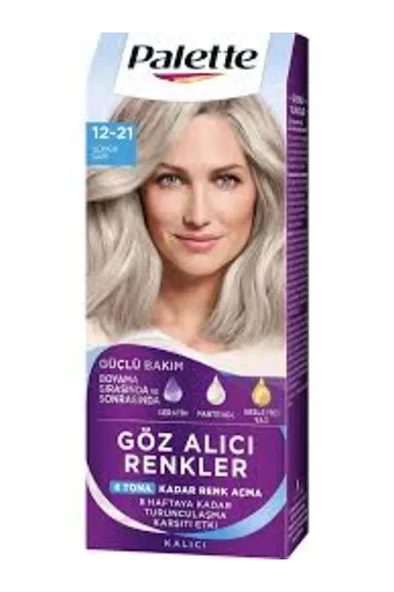 Palette Saç Boyası Natural Göz Alıcı Renk 12-21 Gümüş Sarı ürün görseli 1