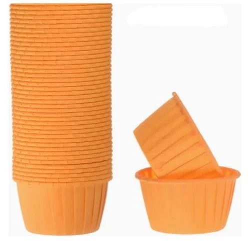 Cupcake/Muffin /Suffle Kek Kapsülü Turuncu 50 Li ürün görseli 1