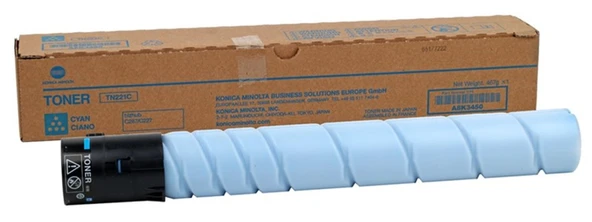 Konica Minolta TN-221C Cyan Mavi Orjinal Fotokopi Toneri Bizhup C227-287-367 21.000 Sayfa ürün görseli 1