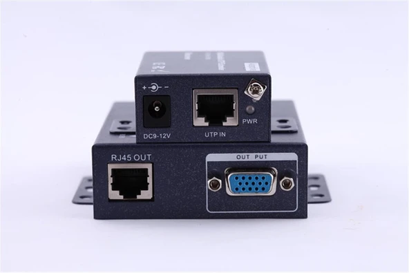 Vcom DD191 Vga RJ45 Cat5e-6 Extender Metal 100m Uzatıcı ürün görseli 1