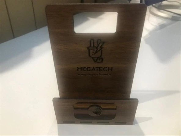 Megatech Ahşap Telefon Tutucu ürün görseli 1