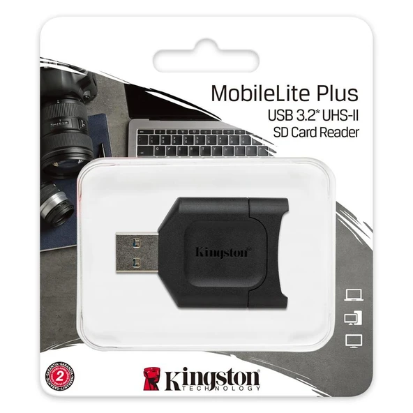 Kingston MLP MobileLite Plus USB 3.1 SDHC-SDXC UHS-II Card Reader - Resim 2