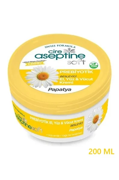 CİRE ASEPTİNE SOFT PREBİYOTİK PAPATYA EL, YÜZ VE VÜCUT KREMİ 200 ML ürün görseli 1
