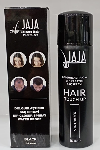 Jaja Saç  Dolgunlaştırıcı Ve Dip Kapatıcı Saç Spreyi Siyah 150 Ml ürün görseli 1