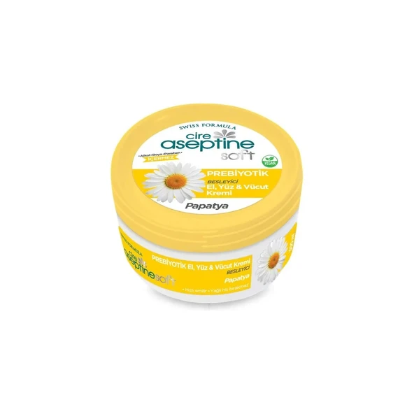 CİRE ASEPTİNE SOFT PREBİYOTİK PAPATYA EL, YÜZ VE VÜCUT KREMİ 300 ML ürün görseli 1