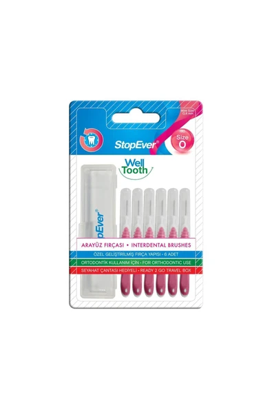 StopEver Well Tooth Metal Arayüz Fırçası - Pembe ürün görseli 1
