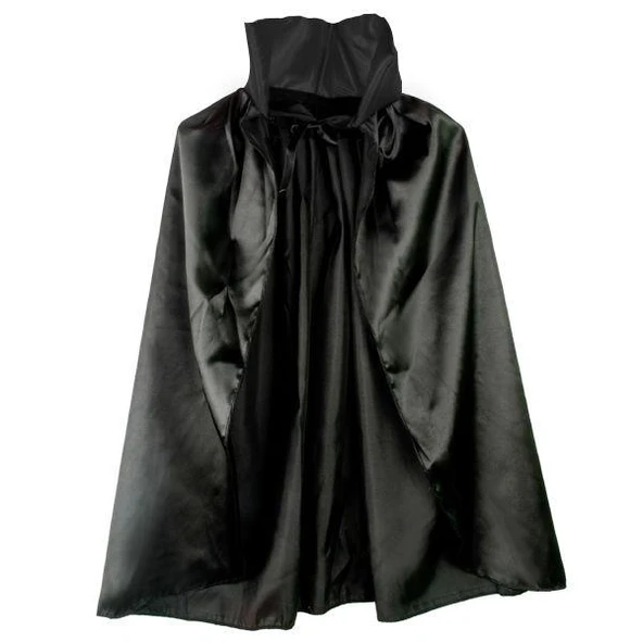 Siyah Renk Yakalı Halloween Pelerini 90 cm ürün görseli 1