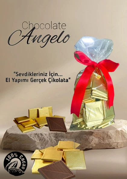 Angelo Chocolate Gold Sargılı 100 Adetli Madlen Çikolata ürün görseli 1