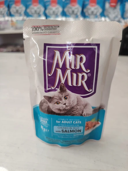 MIR MIR JÖLE İÇİNDE SOMONLU YAŞ MAMA 85 GR(24 ADET) ürün görseli 1