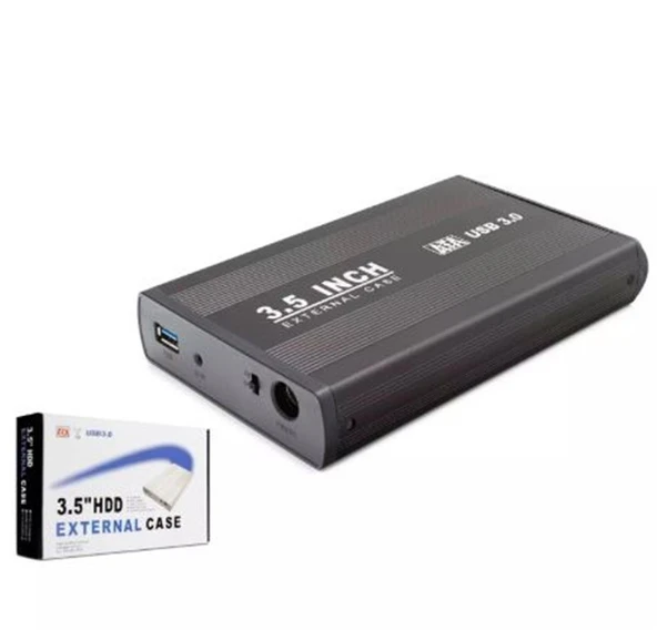 HADRON HDX1756 3.5" HDD KUTU USB3.0 METAL SATA SİYAH ürün görseli 1