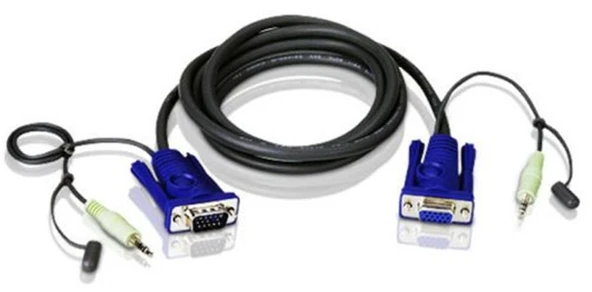 Aten 2L-2402A Vga-Audio Cable  (1,8 Metre) ürün görseli 1