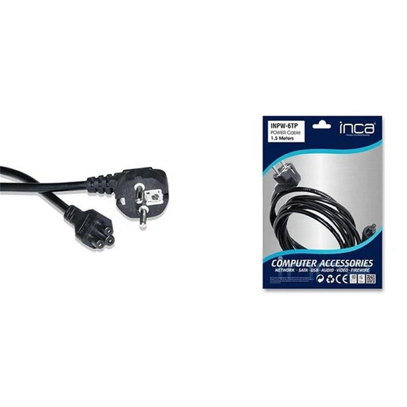 Inca INPW-6TP 1,5mt Notebook Power Kablo ürün görseli 1