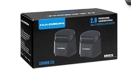 Hadron HD6024 Speaker Pc Siyah 8.5-9-9 cm - Resim 2