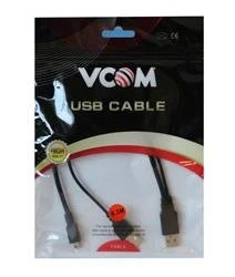 Vcom Usb 2.0 2-Mini Usb 5Pin Black 0.3M - Resim 2