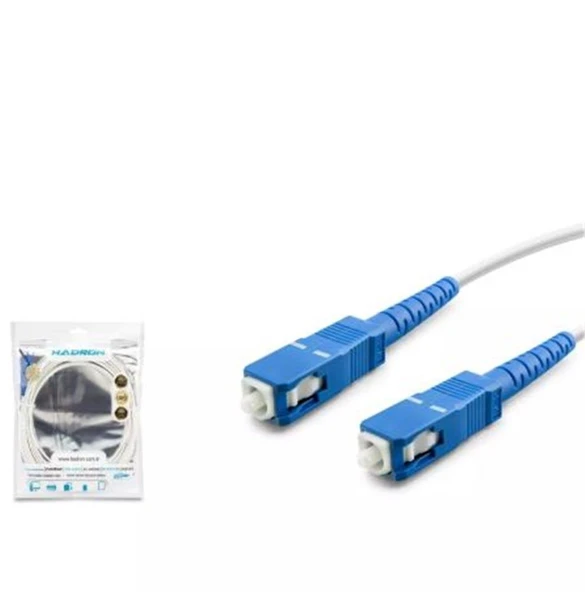HADRON HDX5572 FIBER OPTICAL KABLO 1.5M BEYAZ ürün görseli 1