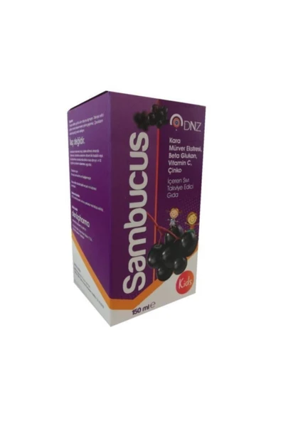 DNZ Sambucus Kara Mürver Şurup 125 ml ürün görseli 1