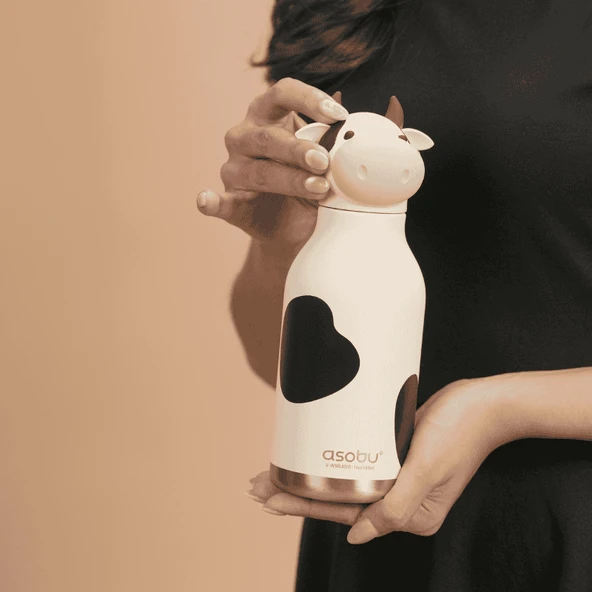 Asobu Bestie Bottle - Cow - Resim 5