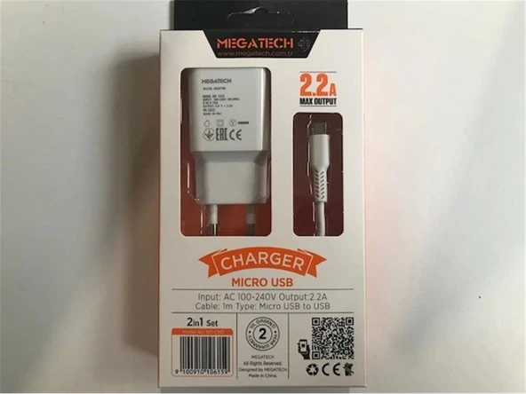 Megatech Eco 2100 Micro Şarj Aleti (CC01) ürün görseli 1