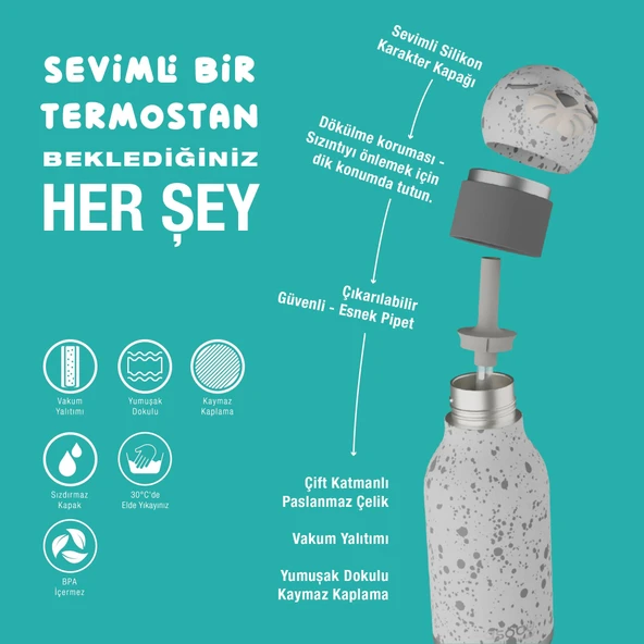 Asobu Bestie Bottle - Seal - Resim 3