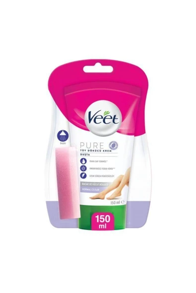 Veet Pure Normal Ciltler için Tüy Dökücü Duşta Krem 150 Ml ürün görseli 1