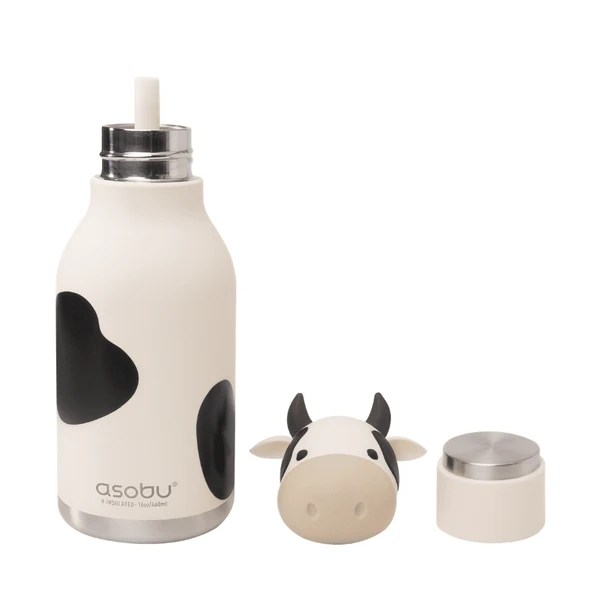 Asobu Bestie Bottle - Cow - Resim 3