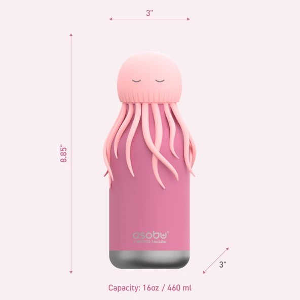 Asobu Bestie Bottle - JellyFish - Resim 8