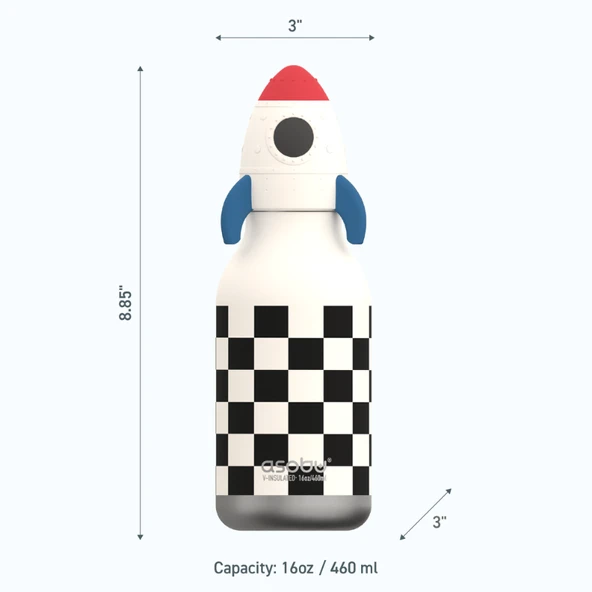 Asobu Bestie Bottle - Rocketship - Resim 7