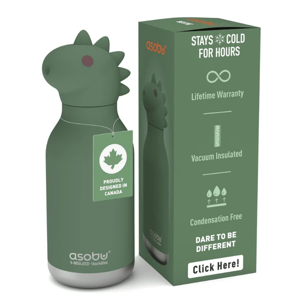 Asobu Bestie Bottle - Dinosaur - Resim 8
