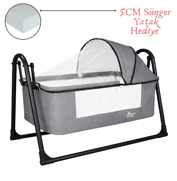 CHUBBY BABY First Class Portatif Sepet Beşik Silinebilir Kumaş 5 CM SÜNGER YATAK ürün görseli 1