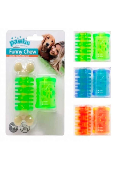 Pawise  Funny Chew 2 in 1 Ödül Hazneli Kauçuk Köpek Oyuncağı 15 cm (1 Adet) ürün görseli 1